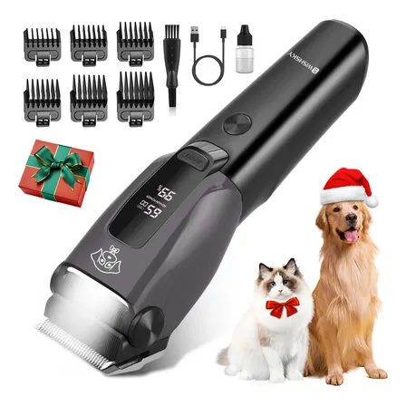 Maquina Cortadora Para Perlos Y Gatos, Rasuradora Perros Electrica Wishsky. Ideal Para Regalar Uso Rudo, Larga Duración, Silenciosa, Sin Calor, Led, Fácil Limpieza.