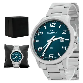Relógio Technos Masculino Racer Aço Inoxidåvel Prata Relógio Technos Masculino Racer Aço Inoxidåvel Prata