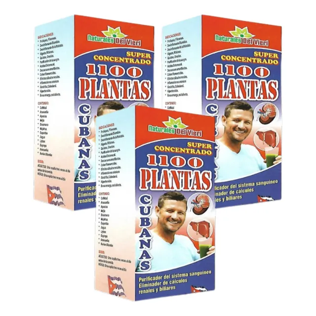 Suplemento 1100 Plantas Cubanas X 3 Unidades (purificador)