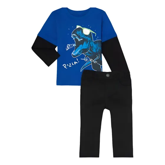Conjunto De Niño Importado Hoodie Y Jean Talla 12 Meses 