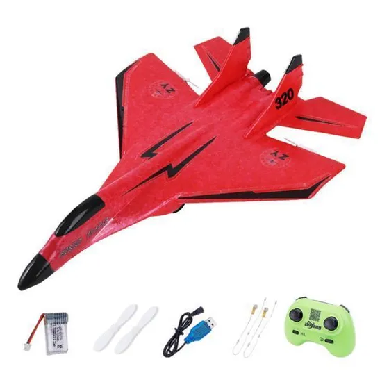 2 X 2ch Aviones Radio Control Avión Planeador De Fija