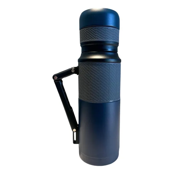 Termo Acero Inox 1 Litro Pico Cebador Manija Rebatible F/c