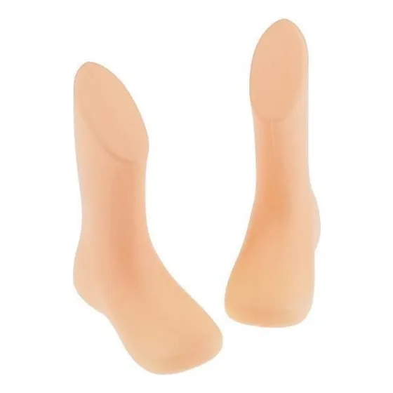 Nn 2xpar De Plástico Duro De Pés De Manequim Pé Modelo