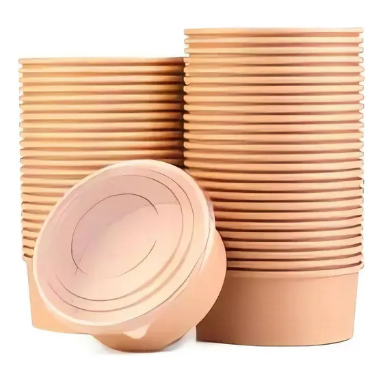 Envase Bowl De 750ml Pack 50 Unidades Color Marrón claro