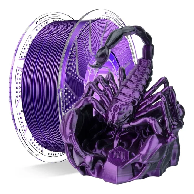 Filamento 3d Pla Seda Bicolor 1,75 Mm 1 Kg Conjure Impresora