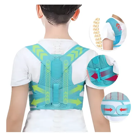 Corrector De Postura Para Niños Jorobados Faja Ajustable