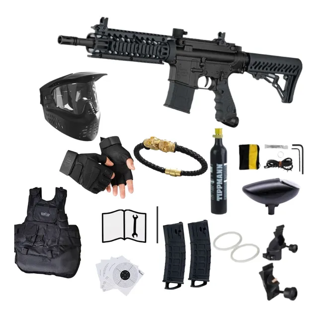 Paquete Tippmann Tmc Gris Tanque Co2 Hopper Magazine Xtreme