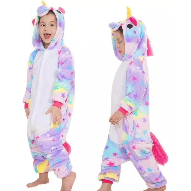 Pijama Mameluco Unicornio Infantil Disfraces Fiesta Cosplay