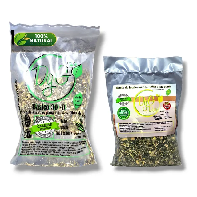 Te Plan 30 Dias + Duo - Quema Grasa - 100 Gs