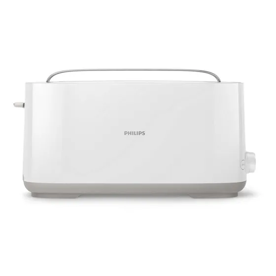 Philips Hd2590/00 tostadora pan frances y lactal 7 niveles color blanco