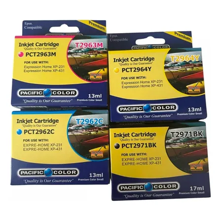 Pack 4 Cartuchos Tintas Alternativas 297 296 Xp231 Epson