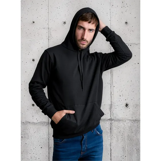 Buzo Canguro Rustico Campera Hombre Con Capucha