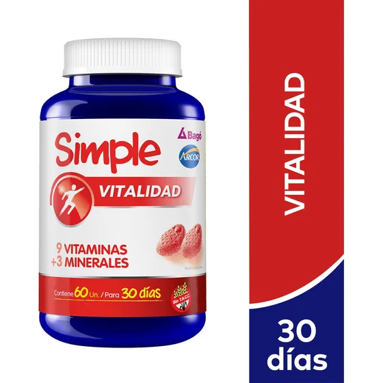 Simple Vitalidad Bago-arcor X60 Pastillas De Goma