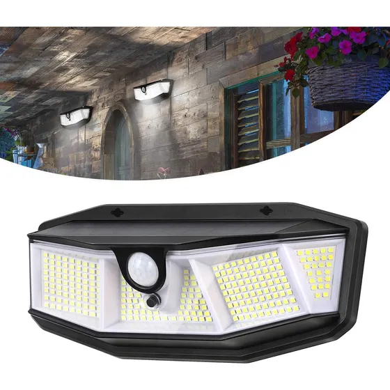 Skcoipsra Luz Solar Movimiento Al Aire Libre 308 Leds Calle