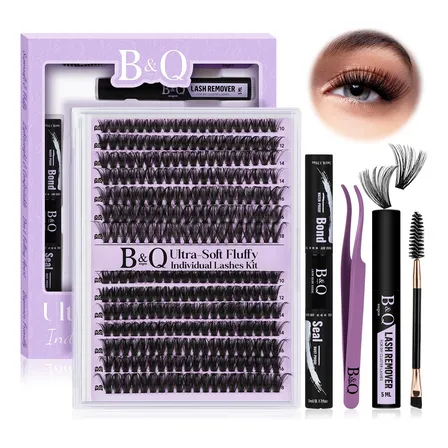 Kit De Extensiones De Pestañas Súpersuave Bq Lash 70d+90d