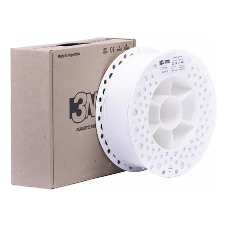 Filamento 3d 3nmax Pla+ 1.75mm 1kg Impresora 3d Color Blanco