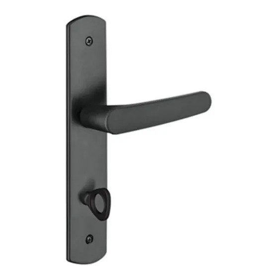 Fechadura Banheiro Ipanema Reta (40x53) Preta - Soprano