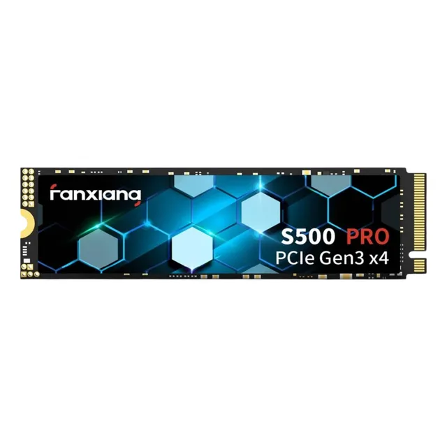 SSD Fanxiang M2 Nvme 2280 S500 Pro Gen3x4 de 512 GB, color negro