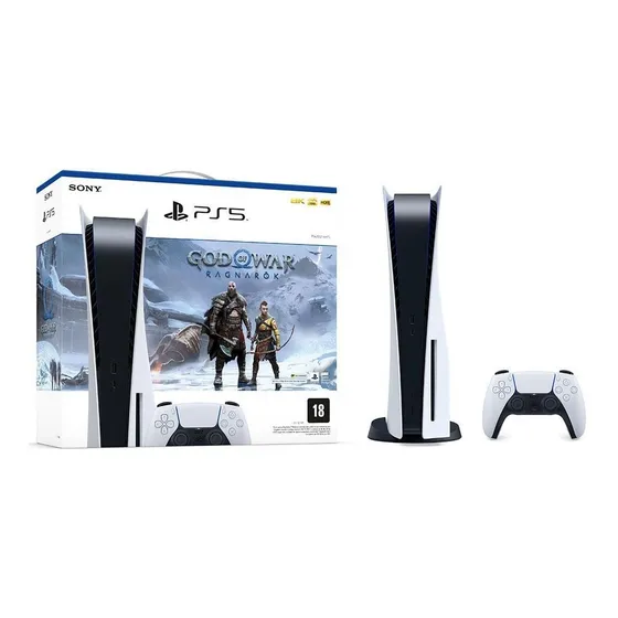 Console Mídia Física Com God Of War Ragnarok Playstation 5 Cor Branco