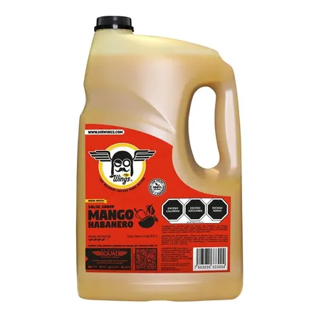 Salsa Mango Habanero Para Alitas 4.2 Kg Al Mejor Precio