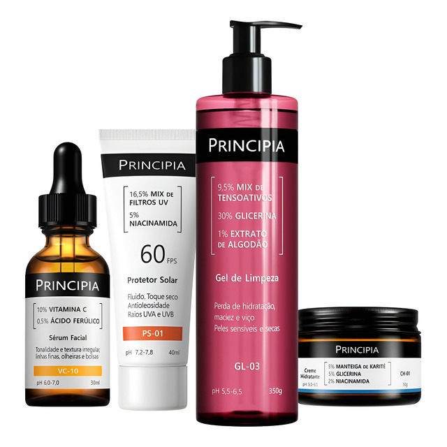 Principia Kit Essencial Gl-03 + Ch + Vc + Ps Sensível Dia/noite Principia Kit Essencial Gl-03 + Ch + Vc + Ps Sensível Dia/noite