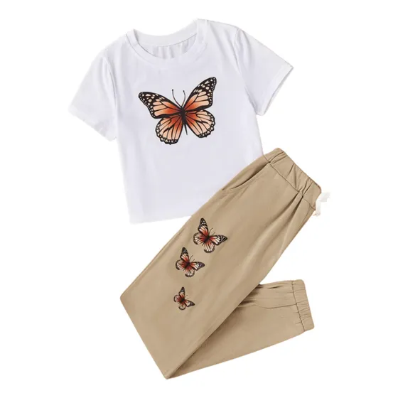 Shein Camiseta Y Pantalon Niña Talla  5-6