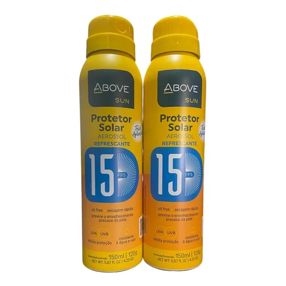 Kit C/ 02 Unid. Protetor Solar Aerossol Above Fps 15 - 150