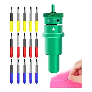 Carcasa De Corte Profundo Y 15 Hojas De Punta Profunda