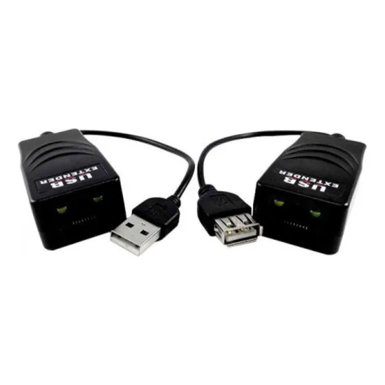 Balun Pasivo Usb 200m Distancia Sobre Utp Cat 5e/6 Cygnus