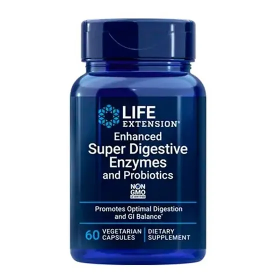 Life Extension Enzimas Digestivas Probióticos 60 Caps Sfn Sabor Natural