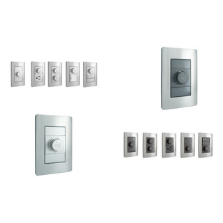 Placa Armada Dimmer (atenuador) A5 Solaris Acero Inoxidable Placa Armada Dimmer (atenuador) A5 Solaris Acero Inoxidable