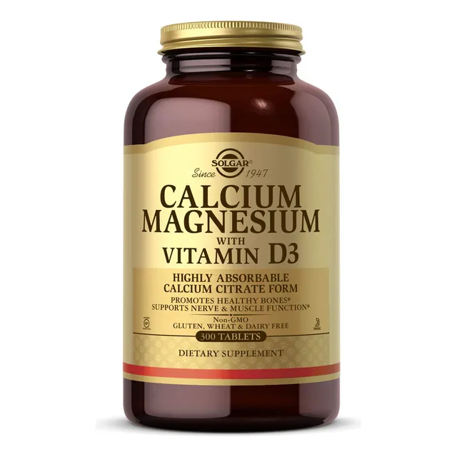 Solgar Calcium Magnesium With Vitamin D3, 300 Tablets - Prom