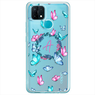 Funda Para Oppo Mariposas Personalizada Con Tu Inicial Funda Para Oppo Mariposas Personalizada Con Tu Inicial