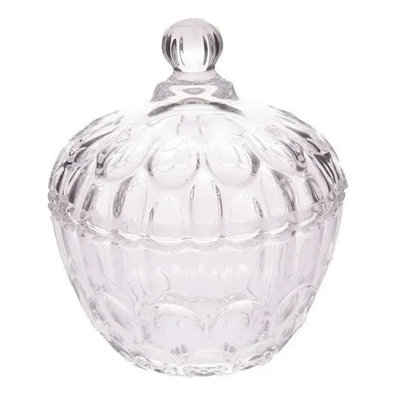 Caramelera Bombonera Frasco De Vidrio Cristal Color Modelo 2