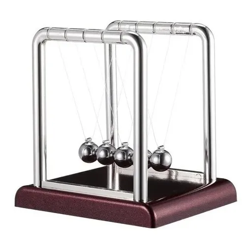 Decoração Pendulo Newton Mesa Bolinhas Metal Enfeite