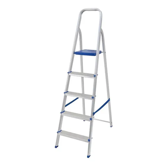 Escalera De Aluminio Mor 5 Escalones 1mt Altura Utilizable