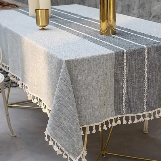 Mantel Para Mesa Rectangular Decoracion Comedor 1.4*1.8m