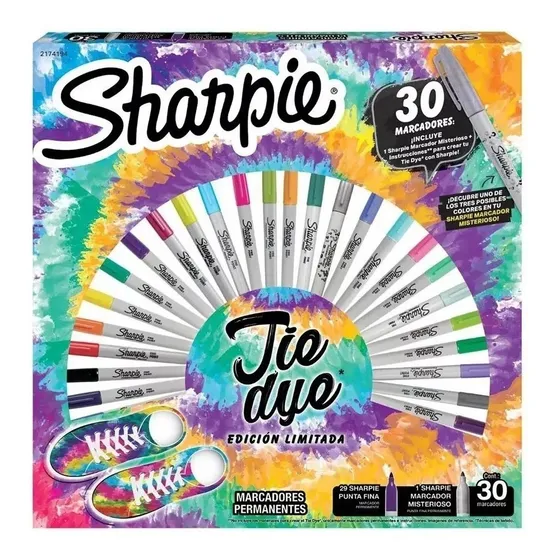 Marcadores Sharpie Colores Místicos X30 Ruleta Set Fribrones