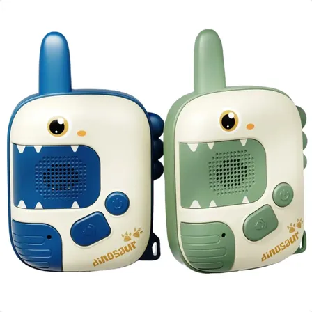 MD Walkie talkie infantil Walk Talk Criança dinossauro colorido