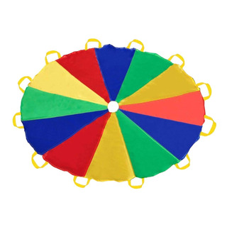 Juega En Paracaídas Con Manijas De La Mano Coordinación Juega En Paracaídas Con Manijas De La Mano Coordinación