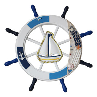 Ancla Azul 62cm Estilo Mediterráneo 62cm Para Corcho Ancla Azul 62cm Estilo Mediterráneo 62cm Para Corcho