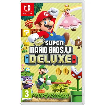 New Super Mario Bros U Deluxe Nintendo Switch Mídia Fisico