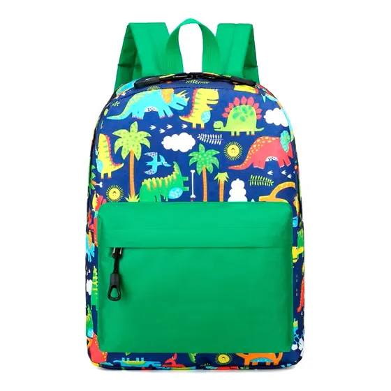 Makeway - Mochila Para Niño Escolar C12 - Verde Diseño De La Tela Lisa