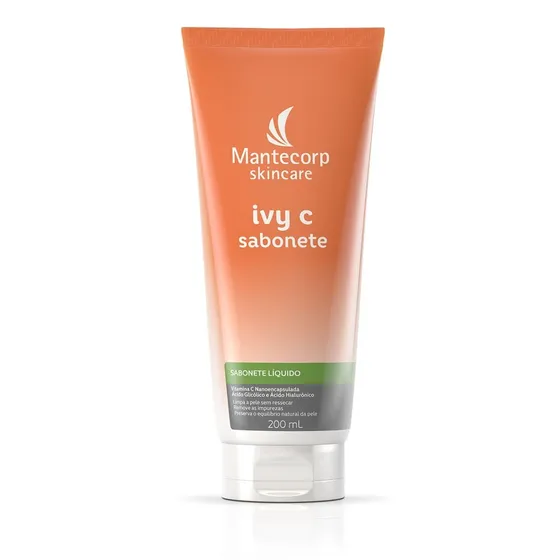 Sabonete Líquido Facial Ivy C 200ml Mantecorp Skincare Momento de aplicação Dia/Noite Tipo de pele Todo tipo de pele