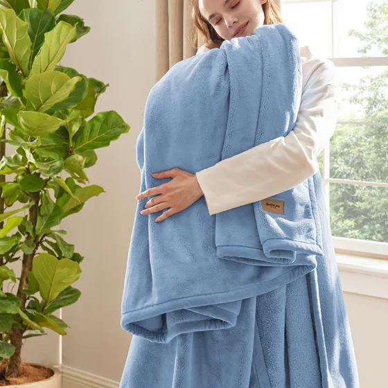 Manta De Cama Gruesa, 500 G/m², Antiestática, Para Invierno,