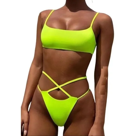 Traje De Baño Bikini Sharoll Dos Piezas.