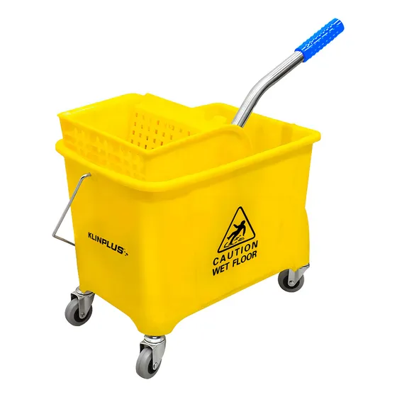 Cubeta Con Exprimidor Carrito Klinplus 12054 20 Litros