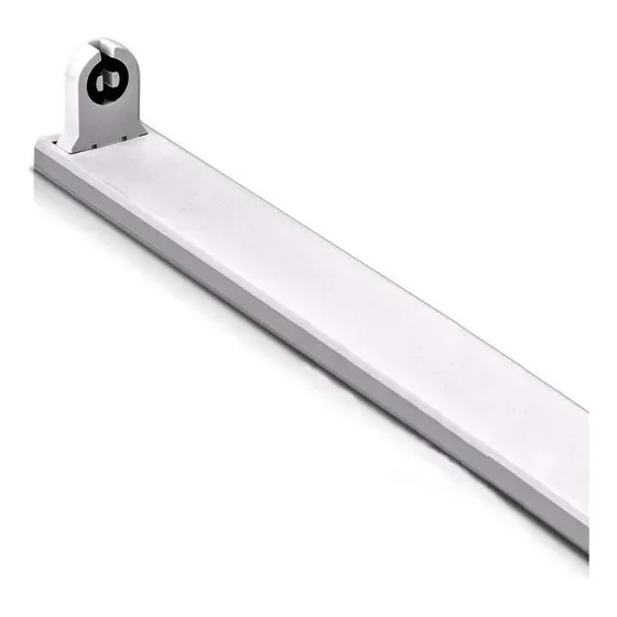 Liston Led Tubo T8 120 Cm + Zocalos G13 Cables Techo Pack 20 Blanco