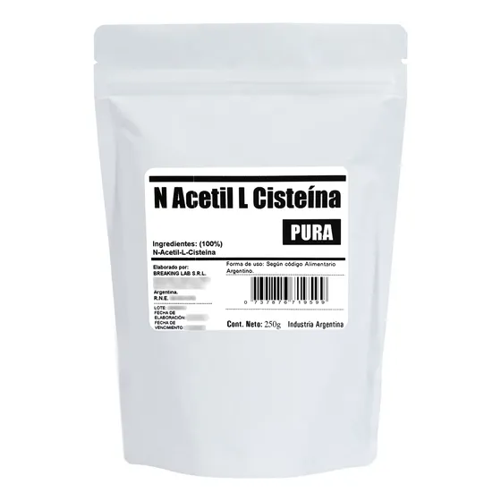 Nac N Acetil L Cisteina Aminoácido Puro 250g