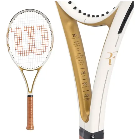 Raquete De Tenis Wilson Roger Federer Edição Limitada Emp L3 Branco/dourado L3